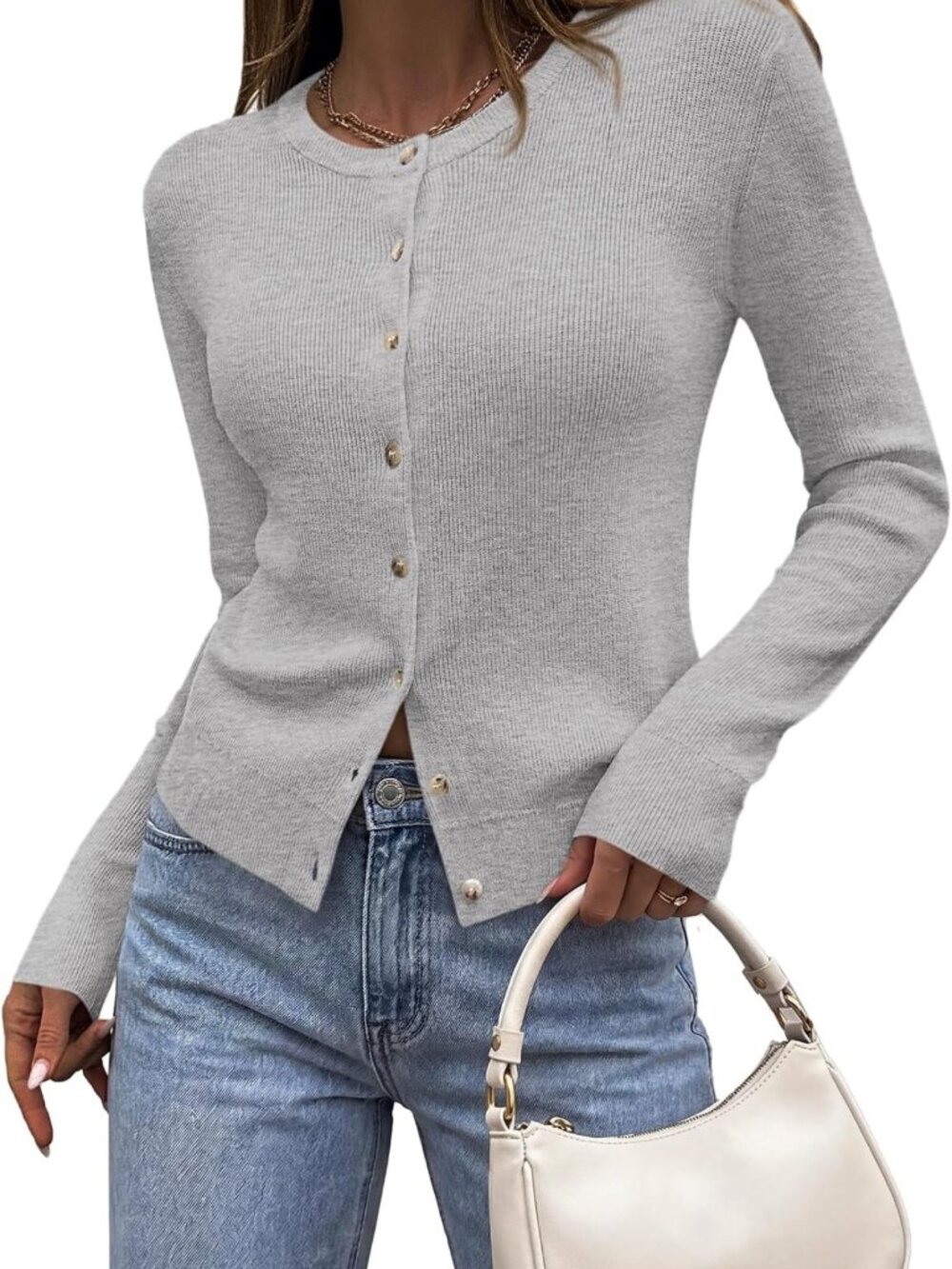 Chic Fall Fitted Cardigan Sweater for Women | Button Down, Cozy Layering